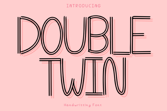 Double Twin Style Font Double Twin Style Font Poster 1