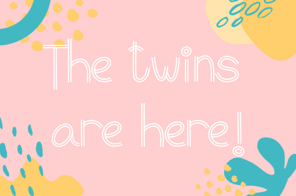 Double Twin Style Font Poster 2