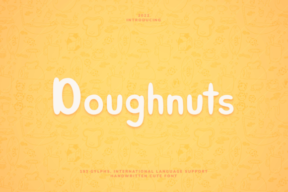 Doughnuts Font Poster 1
