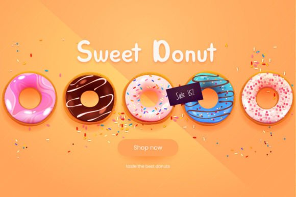 Doughnuts Font Poster 2