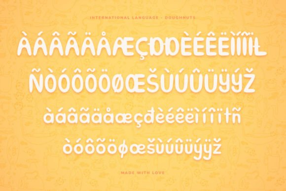 Doughnuts Font Poster 10