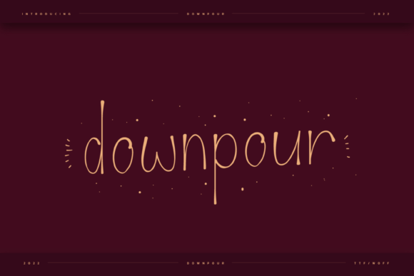 Downpour Font Poster 1