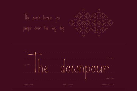 Downpour Font Poster 3