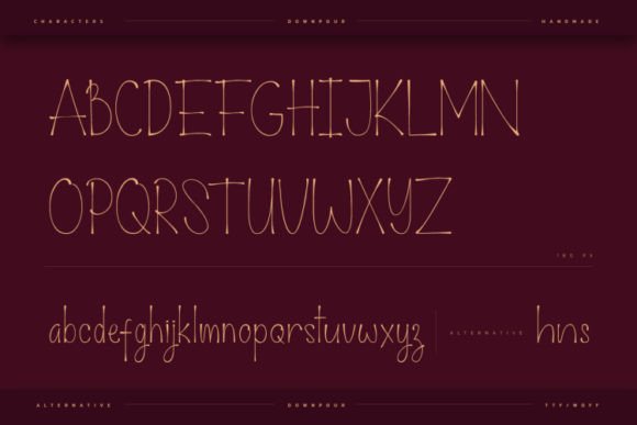 Downpour Font Poster 9
