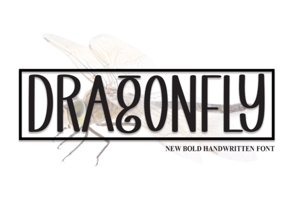 Dragonfly Font Poster 1