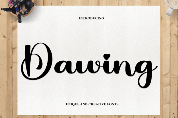 Drawing Font Poster 1
