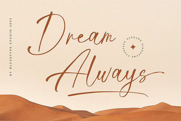 Dream Always Font Poster 1