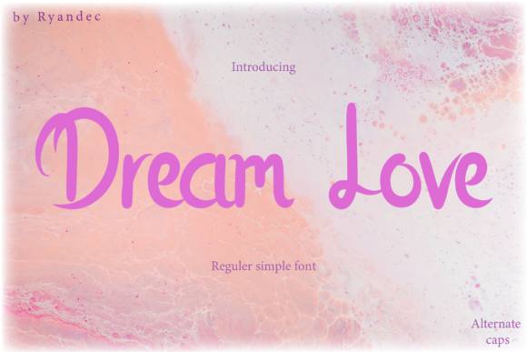 Dream Love Font Poster 1