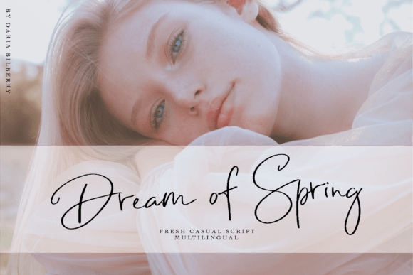 Dream of Spring Font Poster 1