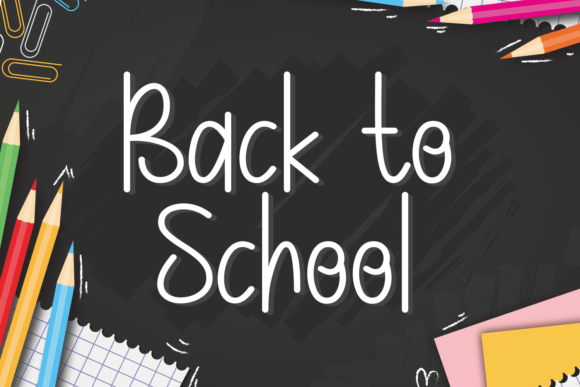 Dreaming School Font Poster 2