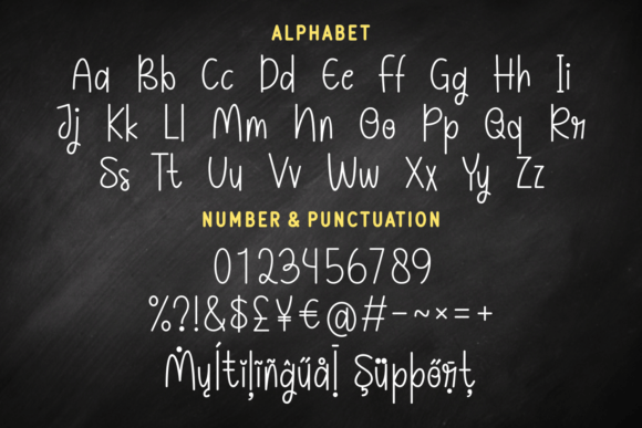 Dreaming School Font Poster 6