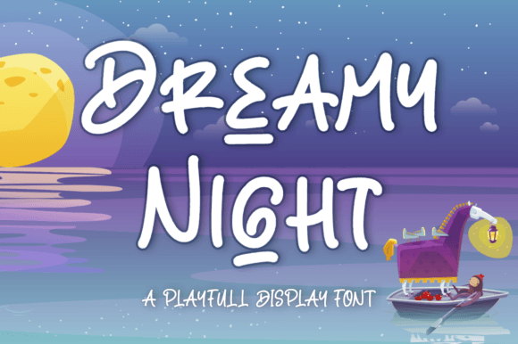 Dreamy Night Font Dreamy Night Font Poster 1