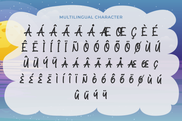 Dreamy Night Font Poster 11