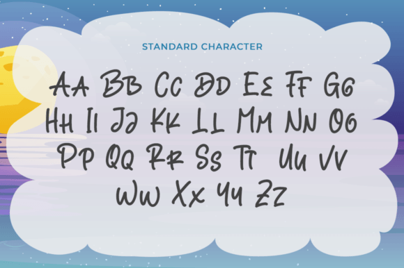 Dreamy Night Font Poster 9
