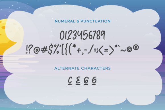 Dreamy Night Font Poster 10