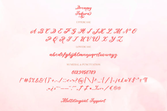 Dreamy Sakura Font Poster 11