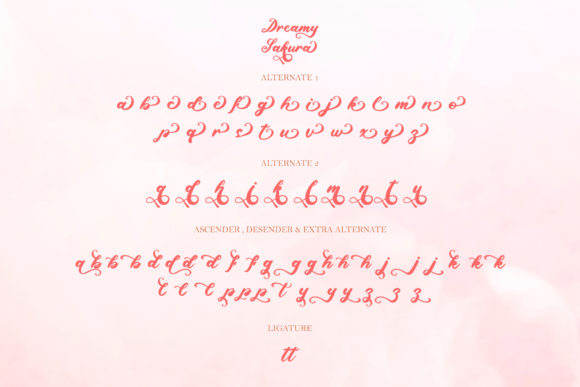 Dreamy Sakura Font Poster 12
