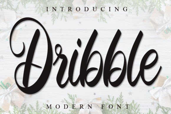 Dribble Font Poster 1