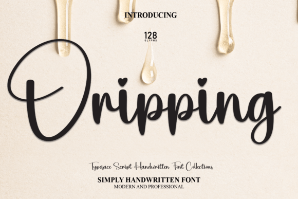 Dripping Font Poster 1