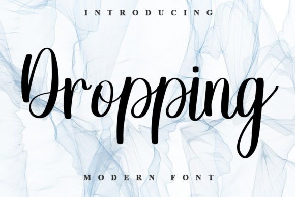 Dropping Font Poster 1