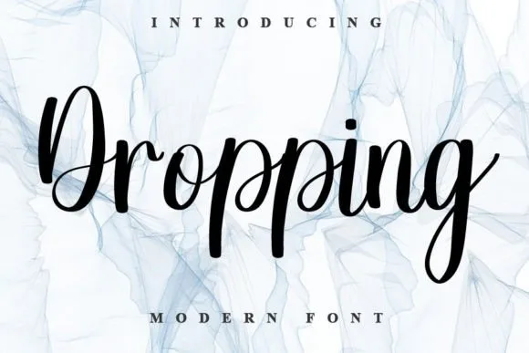 Dropping Font Dropping Font Poster 1