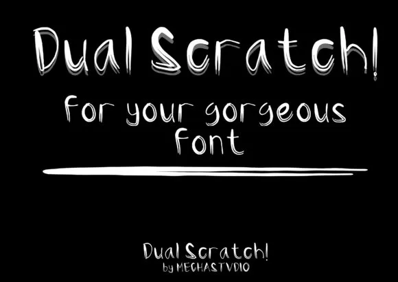 Dual Scratch Font Dual Scratch Font Poster 1
