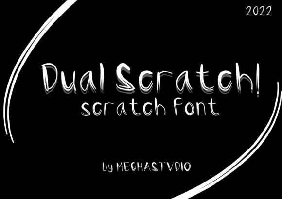 Dual Scratch Font Poster 4