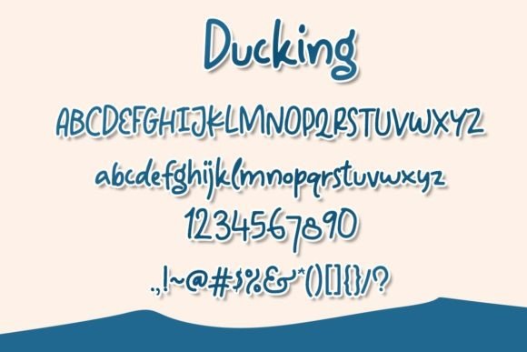 Ducking Font Poster 2