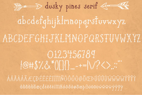 Dusky Pines Font Poster 10