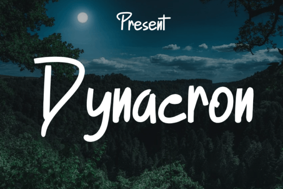 Dynacron Font Poster 1