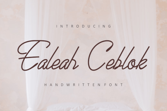 Ealeah Ceblok Font