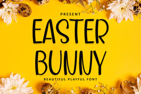 Easter Bunny Font Poster 1
