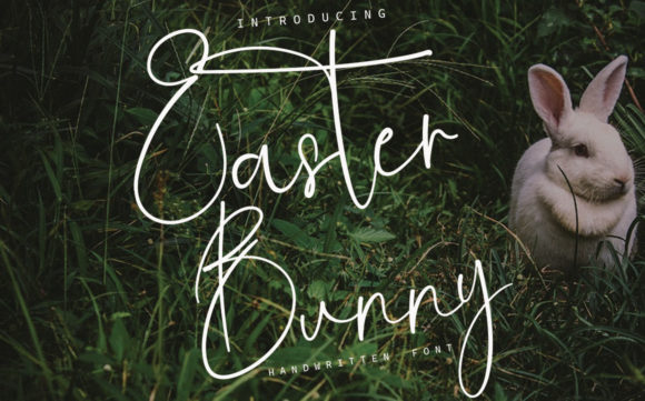 Easter Bunny Font Poster 1