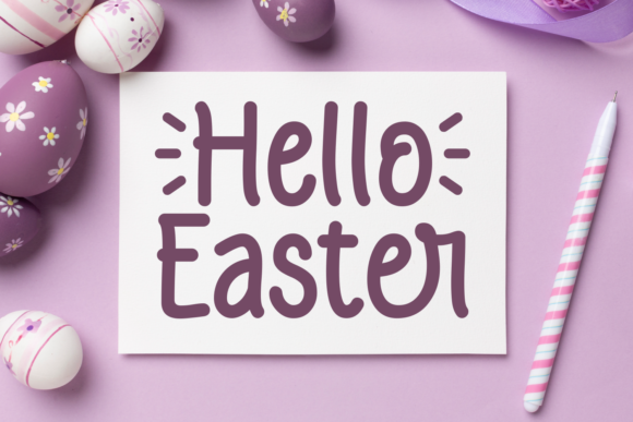 Easter Coming Font Poster 3