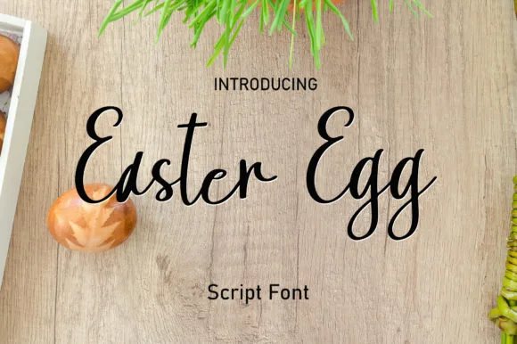 Easter Egg Font Easter Egg Font Poster 1