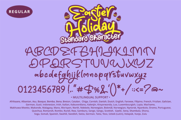 Easter Holiday Font Poster 9