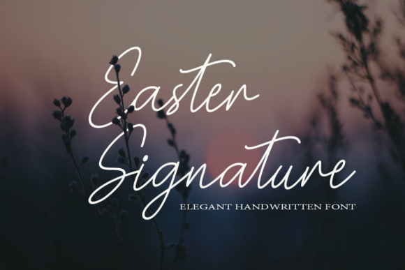 Easter Signature Font Poster 1