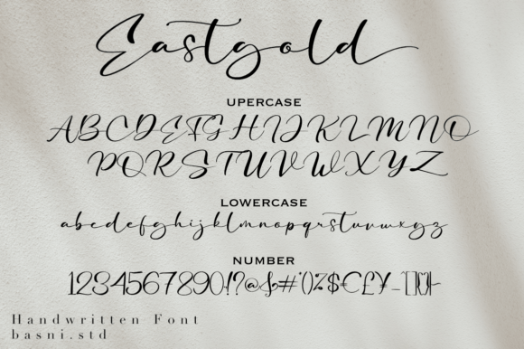 Eastgold Font Poster 5