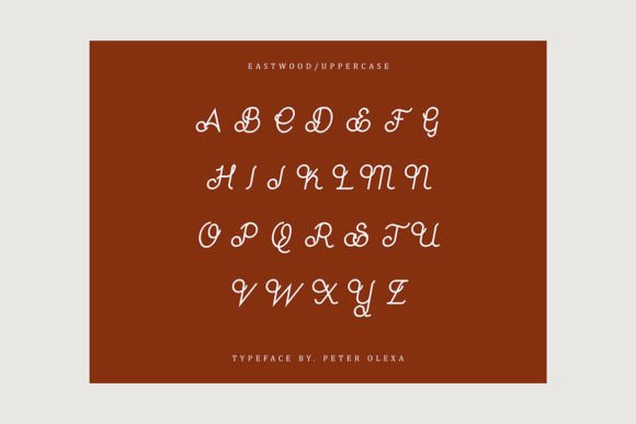 Eastwood Font Poster 4