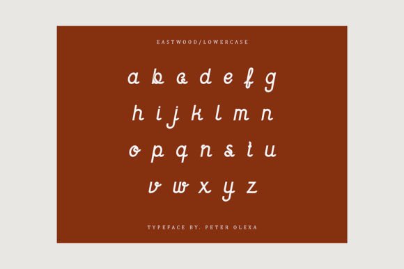 Eastwood Font Poster 5