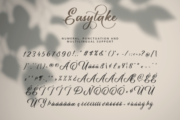 Easytake Font Poster 8