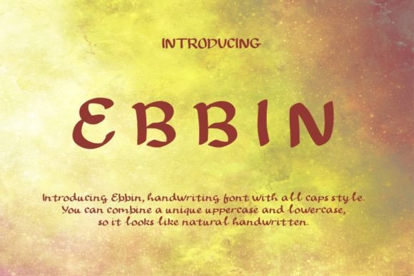 Ebbin Font Poster 1