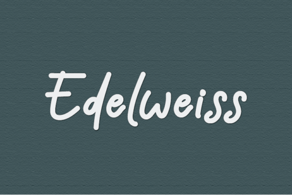 Edelweiss Font Poster 1