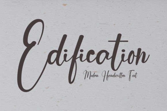 Edification Font Poster 1