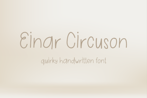 Einar Circuson Font Poster 1