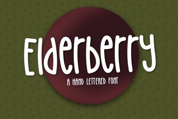 Elderberry Font Poster 1