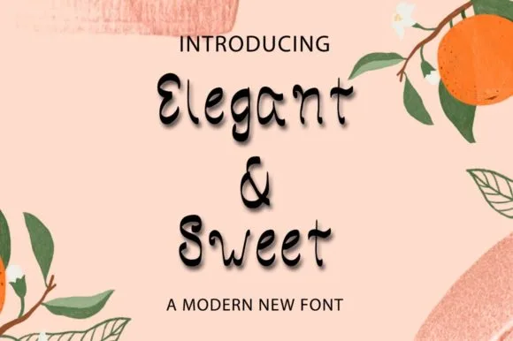 Elegant Sweet Font Elegant Sweet Font Poster 1