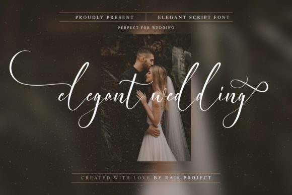 Elegant Wedding Font Poster 1