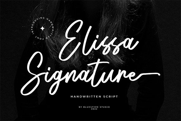 Elissa Signature Font Poster 1