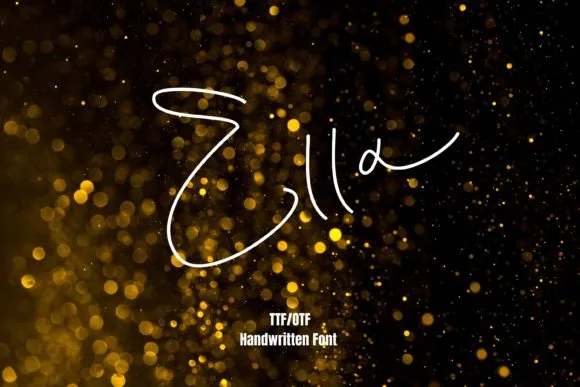 Ella Font Ella Font Poster 1
